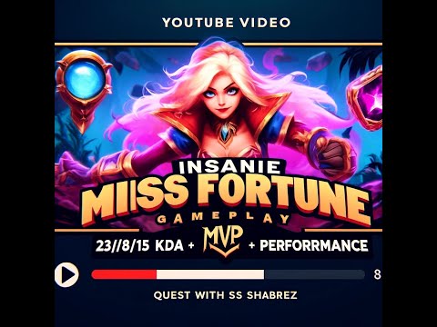 INSANE Miss Fortune Gameplay  | MVP Performance |