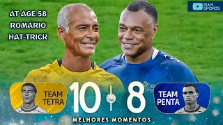 AT AGE 58, ROMÁRIO SCORES HAT-TRICK! PUT A SHOW WITH THE RIGHT TO A BEAUTIFUL GOAL