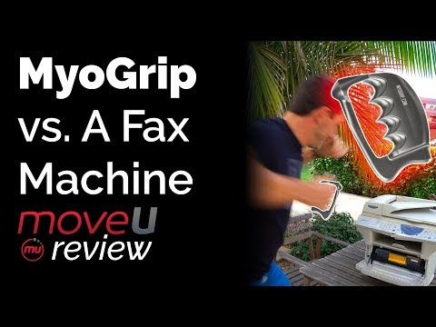 MyoGrip vs. Fax Machine (feat Theragun) -MoveU