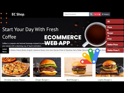 How to Make Online Shopping Website by web app Script I E-Commerce | Online Order