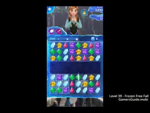Frozen Free Fall Level 39 - Gameplay Help Guide - iOS/Android