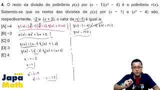 Prova Resolvida EsPCEx(2025 - 2026) - Matemática - Questão 4