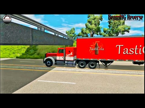 Monster Trucks vs Bridge Crashes Reverse - BeamNG Drive