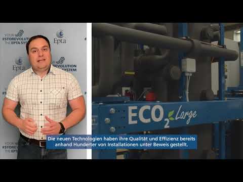 David Wirth präsentiert die neue Version der Kälteanlage Epta Eco₂Large