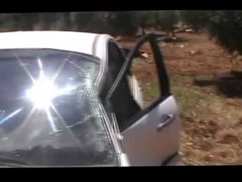 آثار الدمار في احدى سيارات كتيبة درع المصطفى على جبهة كفر نبودة في ريف حماة