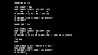 The Oregon Trail (longplay) for the BBC Micro