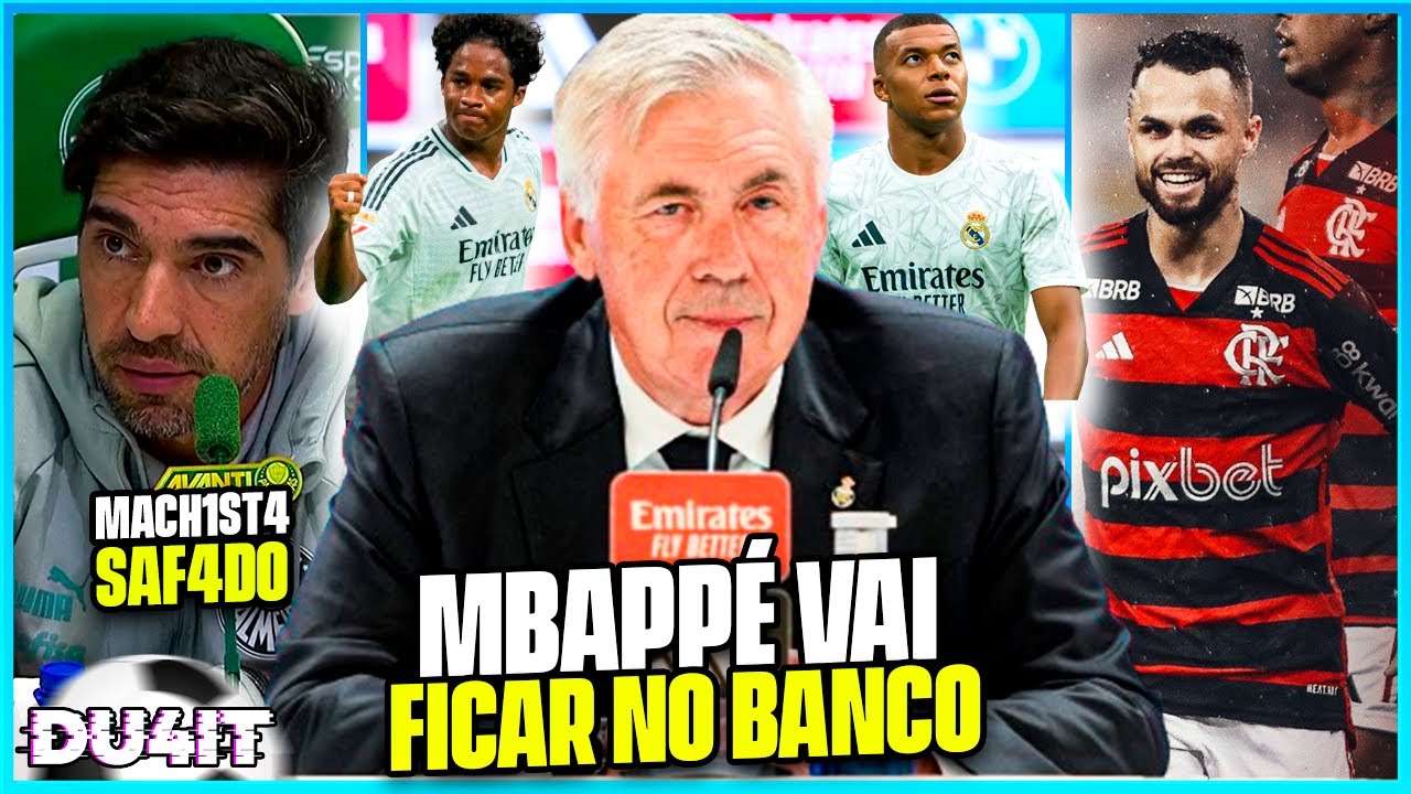 ABEL FERREIRA COMO SEMPRE GROSSEIRO E PRECONCEITUOSO|ENDRICK TITULAR NO LUGAR DE MBAPPÉ E++