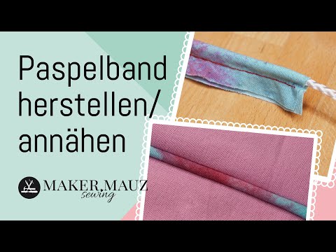 Paspelband herstellen und annähen - DIY Tutorial