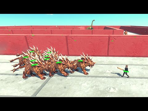 Impossible Maze - 9x Hellhound ARBS | Animal Revolt Battle Simulator