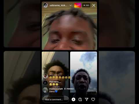 Yung slatt arguing with kickdoor kd on  Baby Slime live 😂😂