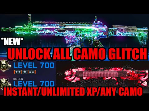 *NEW* INSTANT UNLOCK ALL CAMO GLITCH! UNLIMITED XP/LEVELS/CAMOS! BO7 GLITCHES! BO7 ZOMBIES GLITCH!