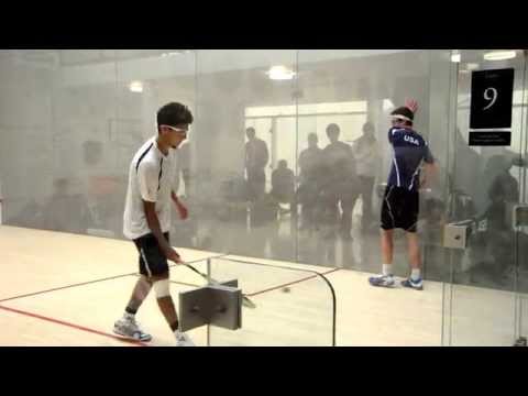T Brownell [USA] v K Ibrahim [EGY] BU17 Semi-US Jr Open 2013 Squash