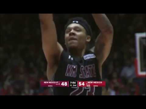 Zach Lofton highlights - New Mexico State v. New Mexico - 2017 Dec 9