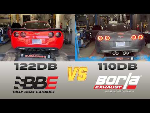 C6 Chevy Corvette 6.2L: Borla ATAK vs Billy Boat Exhaust Sound!