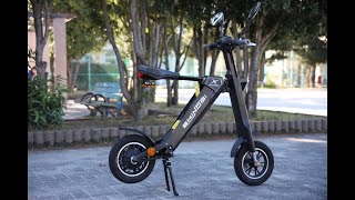 Patent automatic folding AK1 smart escooter on TV show in Japan