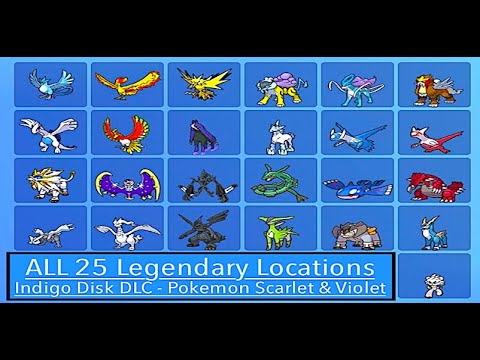 ALL 25 NEW Legendary Pokemon Locations (HOW TO GET!) - Indigo Disk DLC - Pokemon Scarlet & Violet