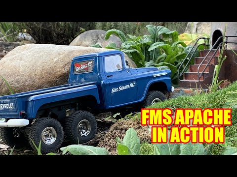 FMS 1:18 Chevrolet Apache Scaler RC 6x6 Chevy Truck Crawler