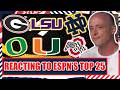 ESPN Releases Preseason Top 25 Rankings - Josh Pate Reaction