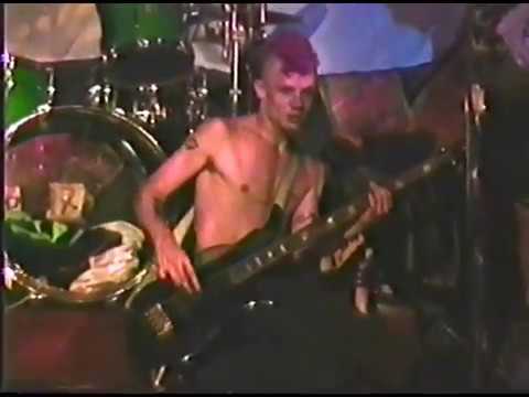 Flea, John, Angelo, Nick with H.A.T.E. 1989.
