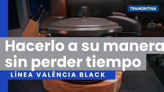 Video de Olla de Presión Tramontina Línea Valencia Black 7 L