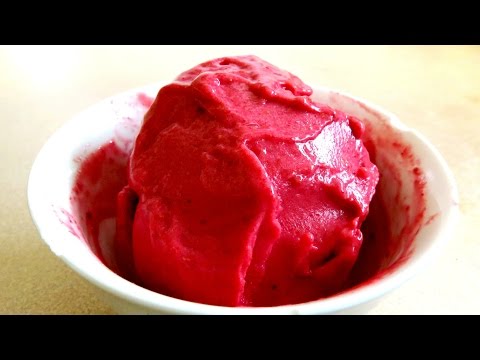 2 INGREDIENT RASPBERRY SORBET