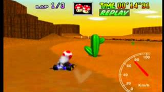 MK64 - former world record on Kalimari Desert - 2'04''48 (NTSC: 1'43''53)