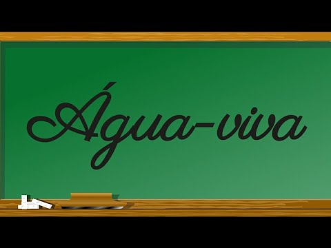 Como escrever Água-viva em Inglês