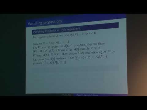 On negative algebraic K-groups – Moritz Kerz – ICM2018