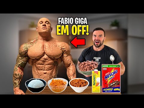 Fiz a Bizarra Dieta de FABIO GIGA Em OFF Season por 24 Horas!! (6.000 Kcals)