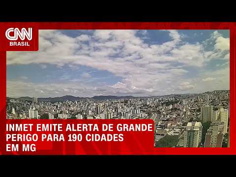Alerta de grande perigo de onda de calor é emitido para 190 cidades de MG | LIVE CNN
