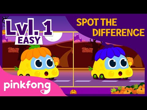 萬聖節嬰兒車｜萬聖節歌曲｜萬聖節歌曲｜粉紅的兒童歌曲 (Halloween Baby Car | Spot the Difference | Halloween Songs | Pinkfong Songs for Children)