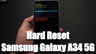 How To Hard Reset Samsung Galaxy A34 5G