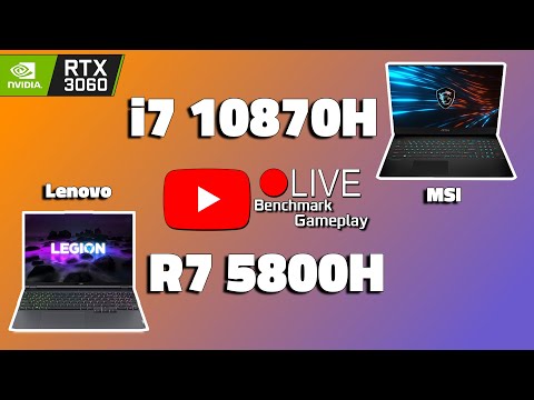 Lenovo Legion 5 VS MSI GP76 // Ryzen 5800H VS I7 - 10870H // Live Benchmark // RTX 3060