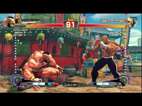 Super Street Fighter IV: Arcade Edition 2012: OpForceRich (Zangief) vs purr_monster (Sagat)