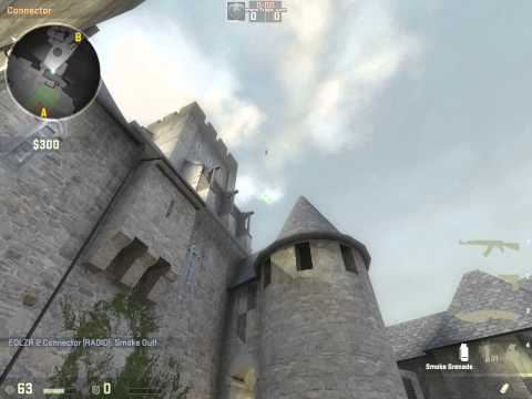 How to smoke tunnels @ de_cbble. CSGO.