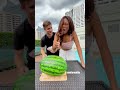 Is it possible to slice 🔪 a watermelon 🍉 WITH YOUR HAND? 🖐🏻