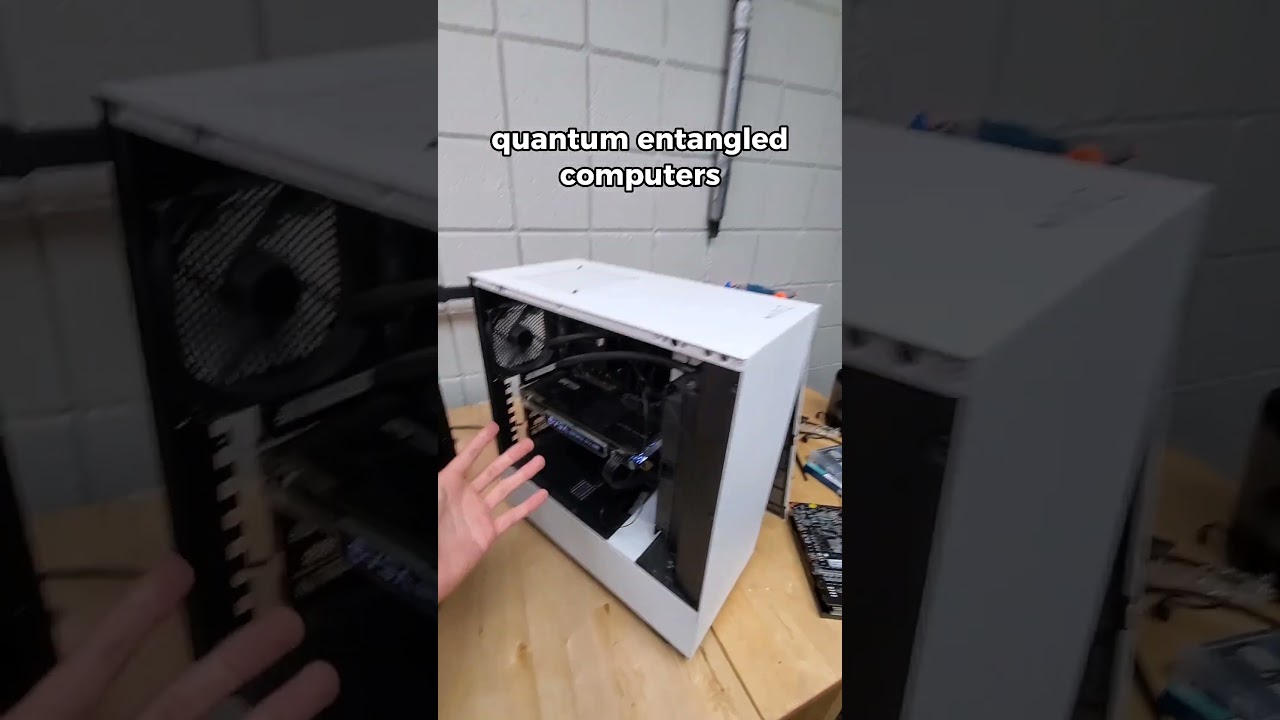 quantum entangled PCs #shorts