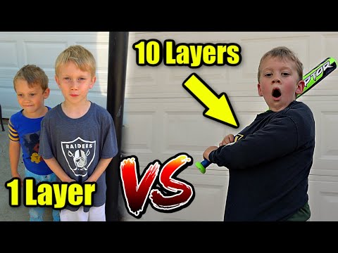 1 VS 10 LAYERS of CLOTHES Trick Shot Challenge | Colin Amazing