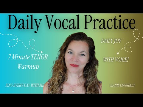 TENOR 7 Minute Vocal Warmup - For POP and MUSICAL THEATER Singers