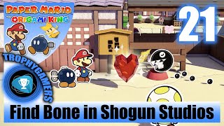 Paper Mario The Origami King - Find Bone in Shogun Studios Gameplay Walkthrough Part 21