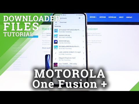 How to Find Downloads in MOTOROLA One Fusion+ - Locate Saved Files
