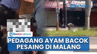 Pedagang Ayam Potong Bacok Pesaingnya di Malang, Sempat Beli Ceker Lalu Acak-acak Kios