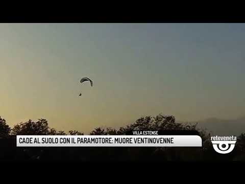 TG PADOVA (14/09/2019) - CADE AL SUOLO CON IL PARAMOTORE: MUORE VENTINOVENNE