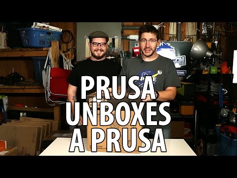 Josef Prusa Unboxing the Original Prusa i3 mk2 Kit 3D Printer
