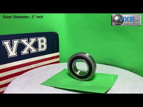R16-2RS Ball Bearing Inner diameter 1 inch Outer diameter 2 inch Width half inch