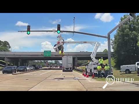 Caught on camera: 18-wheeler slams into utility worker’s raised bucket with employee inside