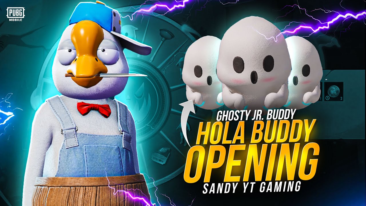 Ghosty Jr. Buddy - Hola Buddy | 5 RP GIVEAWAY🔥 PUBG MOBILE 🔥