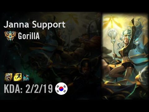 Janna Support vs Alistar - GorillA - KR Challenger Path 6.5