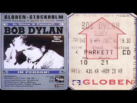 Bob Dylan 2002 Spring Tour of Europe - Globe Arena Stockholm, Sweden 5th April 2002
