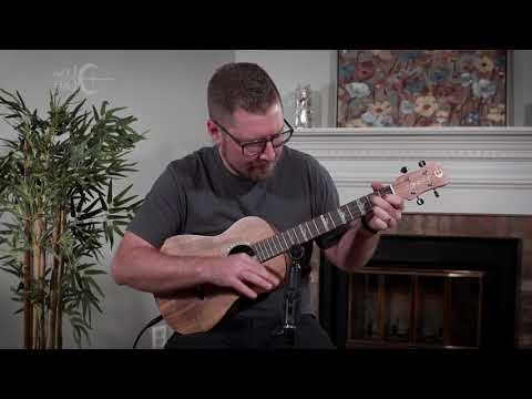 Luna UKE HTB KOA High Tide Koa wood Acoustic Electric Baritone Ukulele image 6